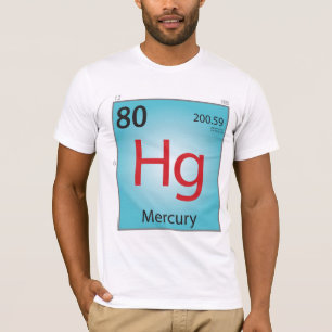 InslagT-tröja för mercuryen (Hg) - bekläda enda Tee Shirt