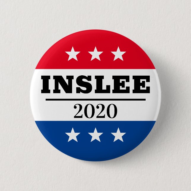 Inslee 2020 Valpin Knapp (Framsida)