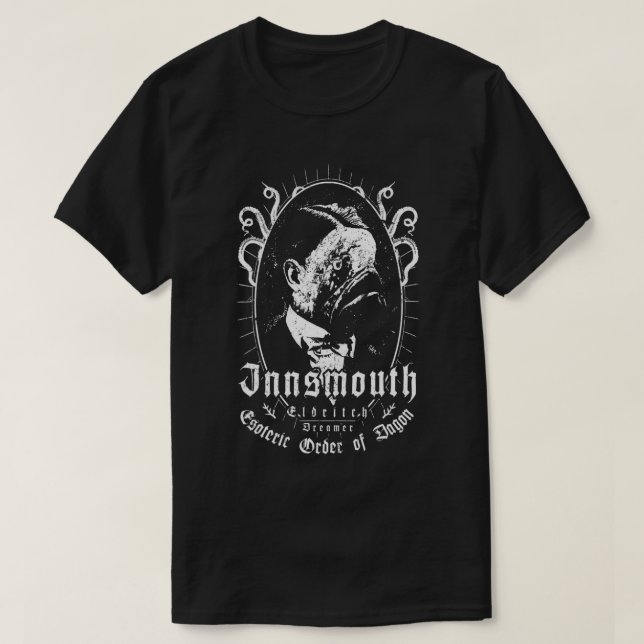 Insmouth - Esoteric order of Dagon - Lovecraftian T Shirt (Design framsida)