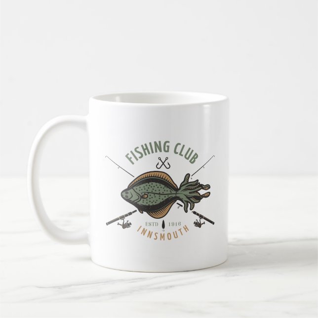 Insmouth Fishing Klubb Lovecraft Kaffemugg (Vänster)