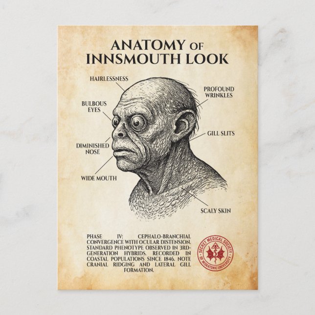 Insmouth look - Internal Notes, 19 Helg Vykort (Framsida)