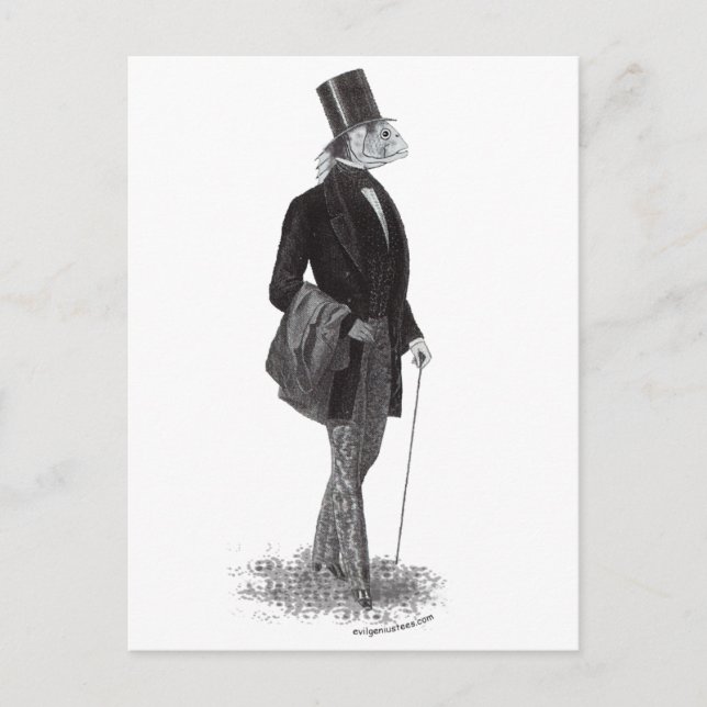 Insmouth lovecraft gentleman vykort (Framsida)