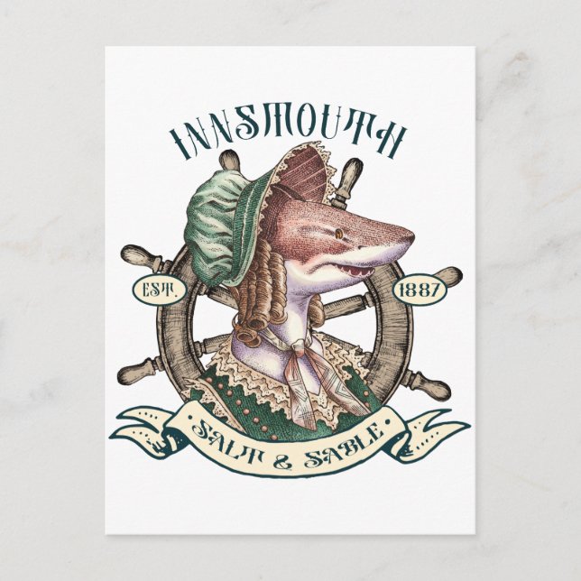 Insmouth Salt & Sable - Shark Dam Helg Vykort (Framsida)
