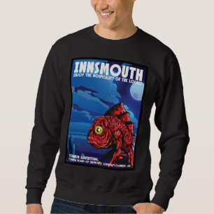 Insmouth Vintage resor Poster Lovecraft Lång Ärmad Tröja