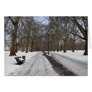 Insnöad Hyde park Hälsningskort