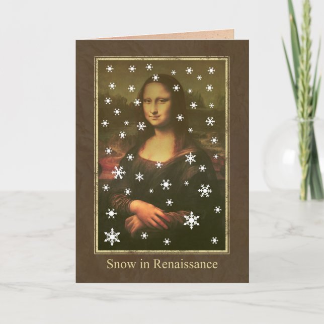 Insnöad renaissance helgkort (Framsida)