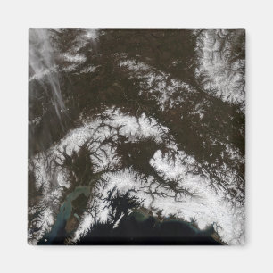 Insnöad södra central Alaska Magnet