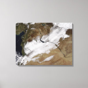 Insnöade Syrien Canvastryck