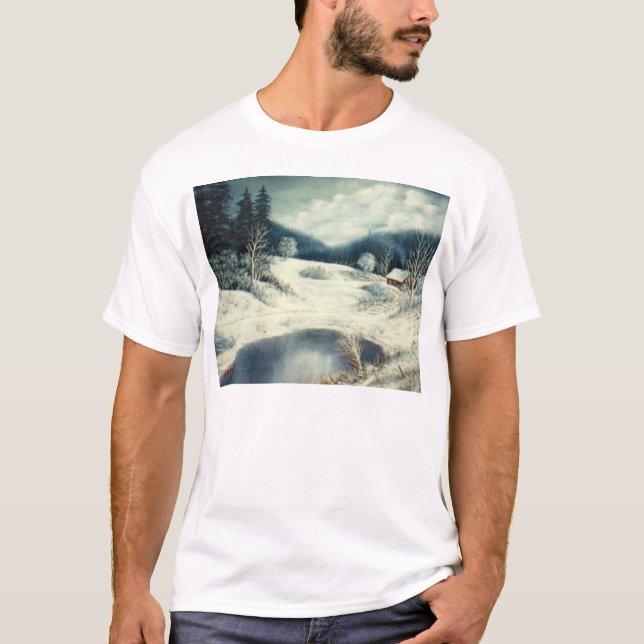 Insnöat T-shirt (Framsida)