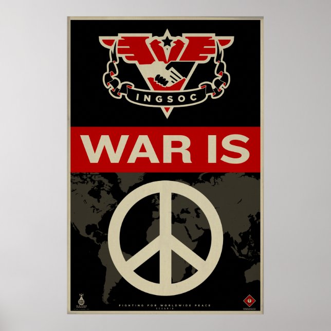INSOC 1984 Propaganda Skriv ut Poster (Framsidan)