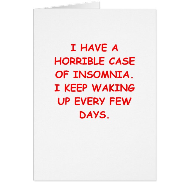 INSOMNIa Hälsningskort (Framsidan)