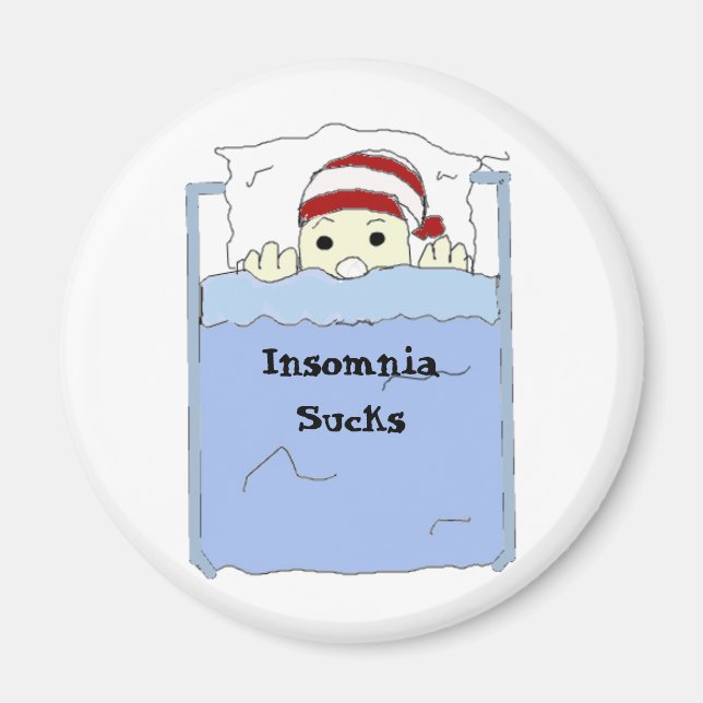 Insomnia-tecken Magnet (Framsidan)