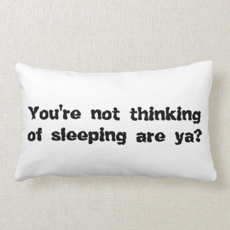Insomniacitationstecknet kudder: Rolig gåva Lumbarkudde