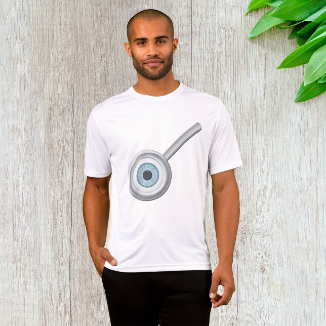 Inspektion av Eyeball Magnifying Glass Roligt Öga T Shirt (Skapare uppladdad)