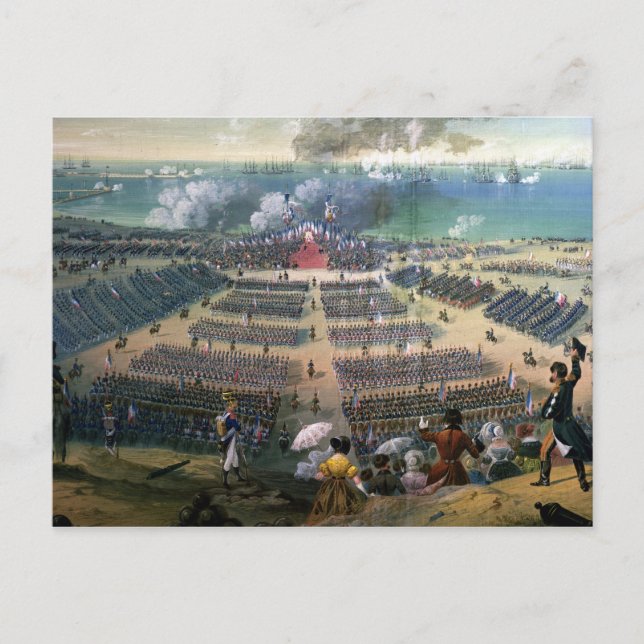 Inspektion av trupperna vykort (Framsida)