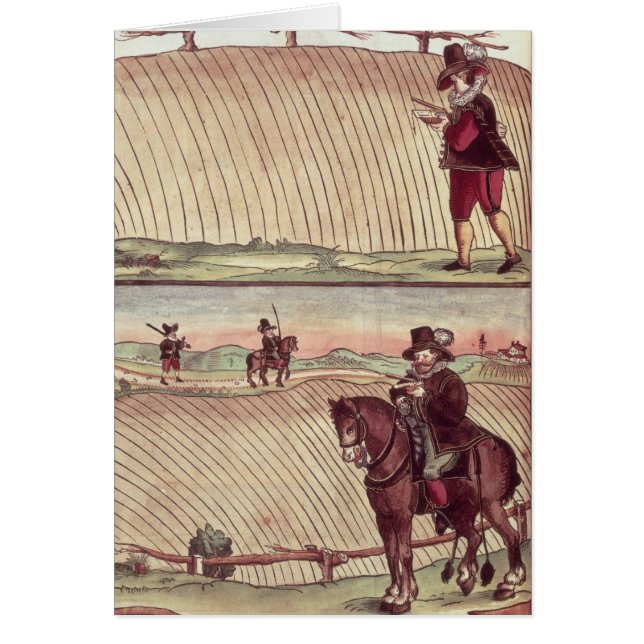 Inspektör  c.1590 hälsningskort (Framsidan)