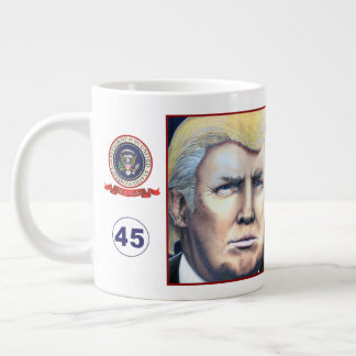 Inspektör Donald Trump Porträtt Mugg Jumbo Mugg