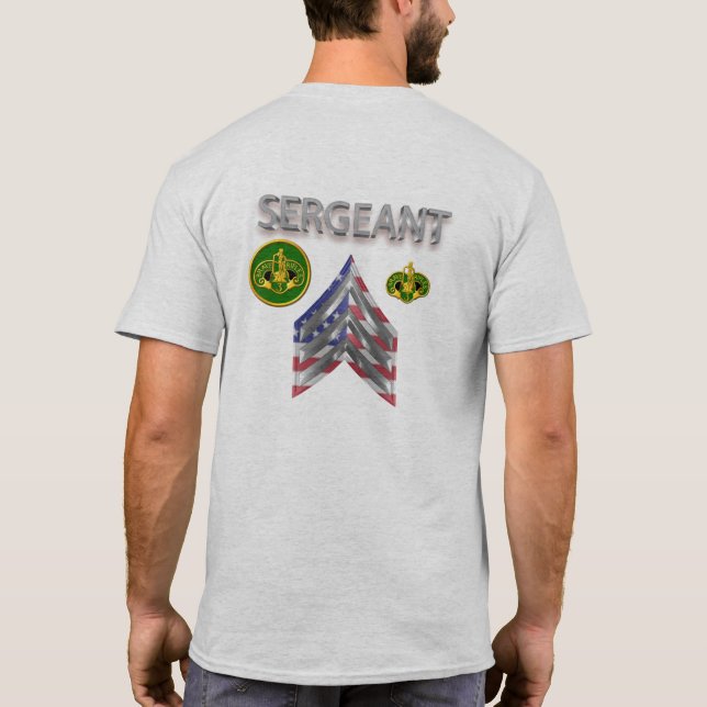 Inspektör för 3:e militärregimens Cavalry-regim T Shirt (Baksida)
