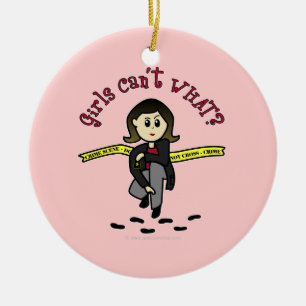 Inspektör för lätta CSI Julgransprydnad Keramik