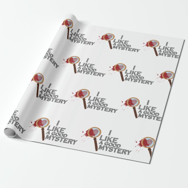 Inspektör Förstoringsglas Presentpapper (Utrullad)