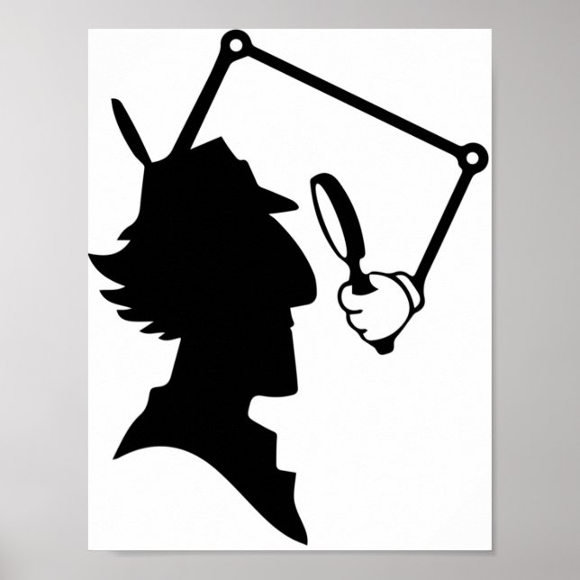 Inspektör Gadget silhouette Poster (Framsidan)