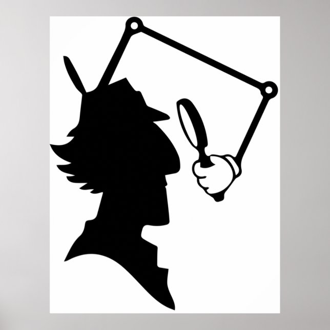 Inspektör Gadget silhouette Poster (Framsidan)