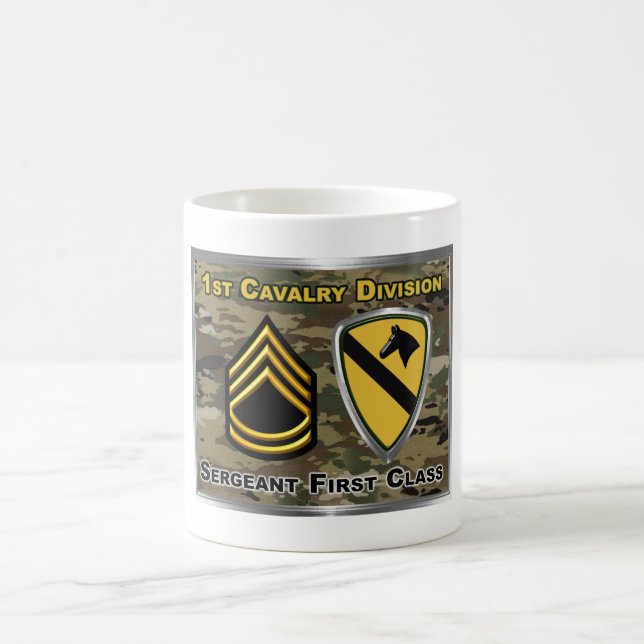 Inspektör i första klass i Cavalry Division Kaffemugg (Center)