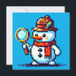 Inspektör i snögubbe: 8-bitars Winter Mystoppning Inbjudningar<br><div class="desc">Ta bort julhelgens hemligheter med den här unika 8-bitars snögubbe-detektiven. En perfekt blandning av mysterium och festlig själ!</div>