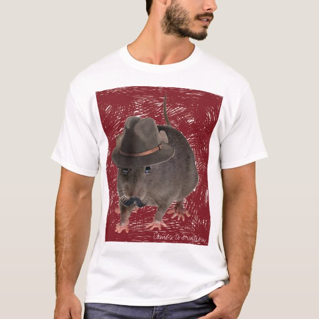 Inspektör råtta T-shirt (Framsida)