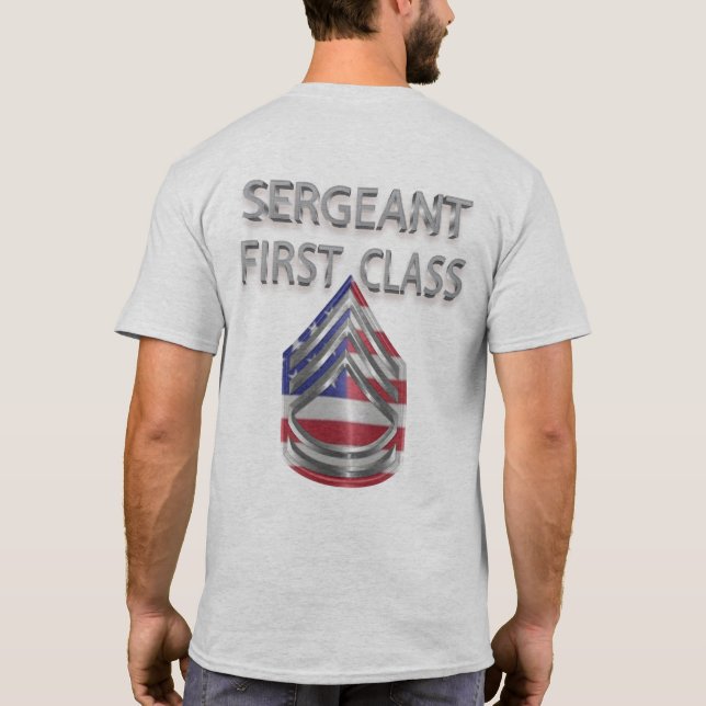 Inspektörernas första klassens Anpassningsbar rank T Shirt (Baksida)