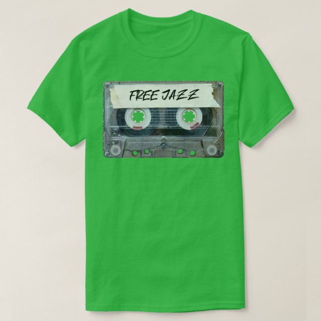 Inspelade Music Genre Cassette Old school Free Jaz T Shirt (Design framsida)