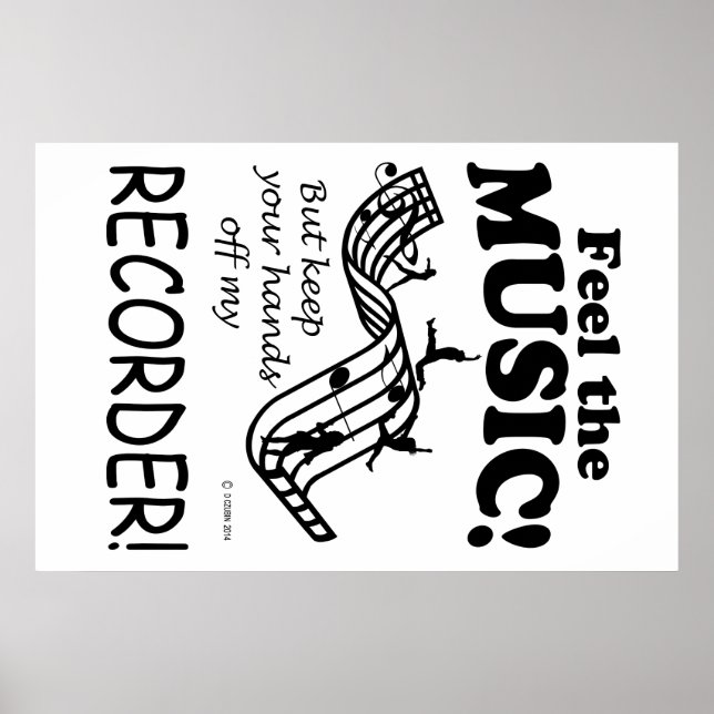 Inspelaren känner musiken poster (Framsidan)