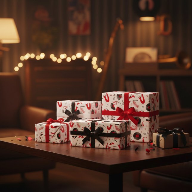 Inspelning av 1920-talets Art Deco Wrapping Papper Presentpapper (Skapare uppladdad)