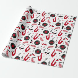 Inspelning av 1920-talets Art Deco Wrapping Papper Presentpapper