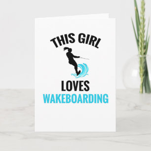 Inspelning av kvinnor Wakeboarder Wakeboard Kort