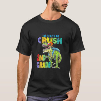 Inspelning i andra dinosaur T-Rex Back to school T Shirt
