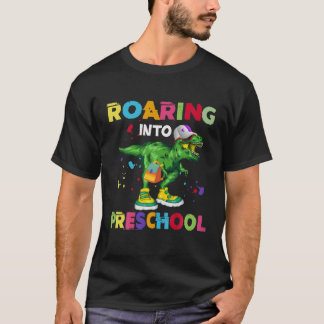 Inspelning i förK-skolan Dinosaur Back to school T Shirt
