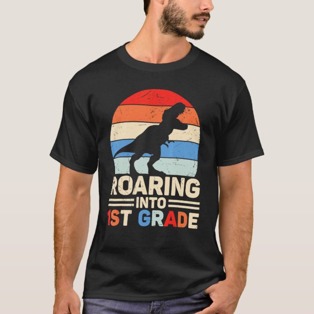 Inspelning i första Klass Rex Cute 1:a Klass T Shirt (Framsida)