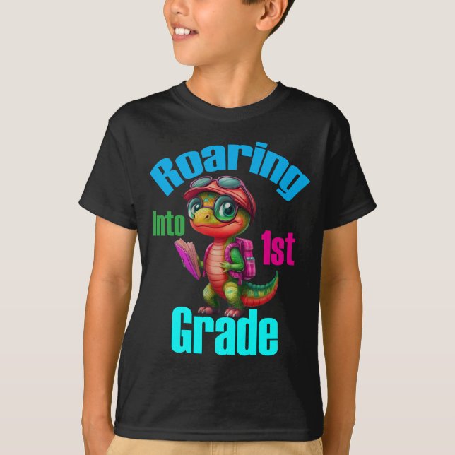 Inspelning i första Klass, Roligt Back to school T Shirt (Framsida)