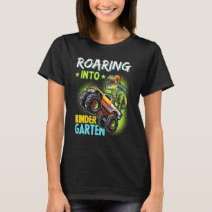 Inspelning i Kindergarten Dinosaur T Rex Tillbaka Shirt