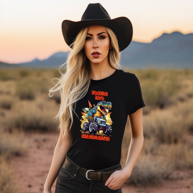 Inspelning i Kindergarten t Rex och Monster Lastbi T Shirt (Skapare uppladdad)