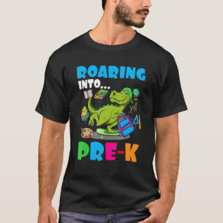 Inspelning i Pre K Dinosaur Kids Back to school Bo T Shirt