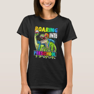 Inspelning i Preschool Dinosaur Rex Back to school T Shirt