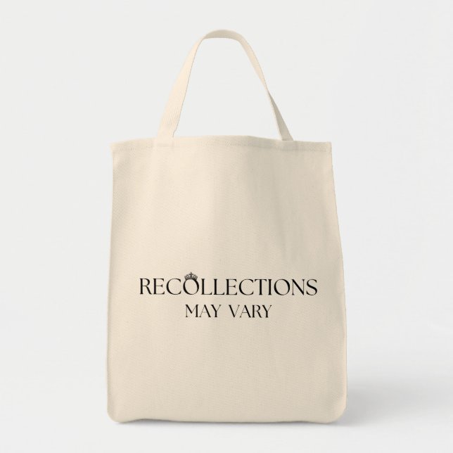 'Inspelningar kan variera' Tote Bag Tygkasse (Framsidan)