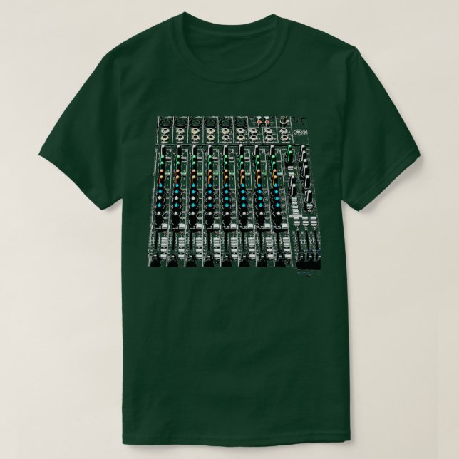 Inspelningsenhet för audio ampel Ljud Ingenjör-bla T Shirt (Design framsida)