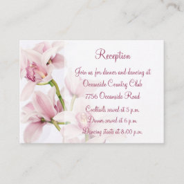 Inspelningskort för cymbidium Orchid-bröllop Tilläggskort