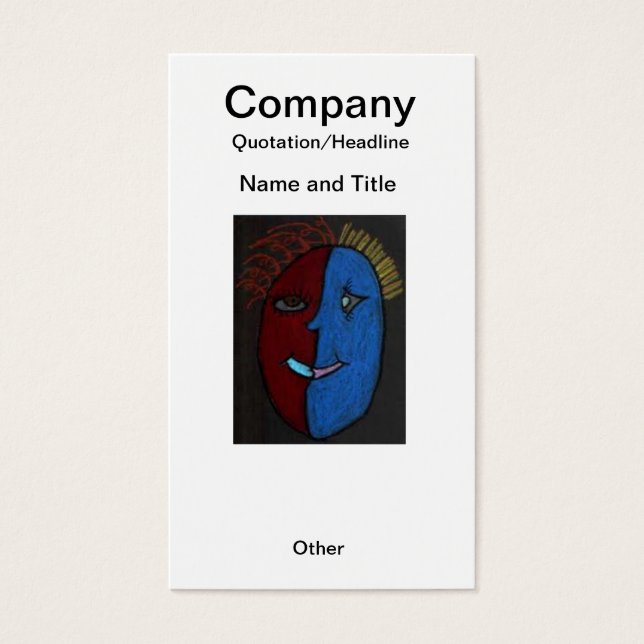 Inspicerad Anpassningsbar - avbildning/Affärskort Visitkort (Framsidan)