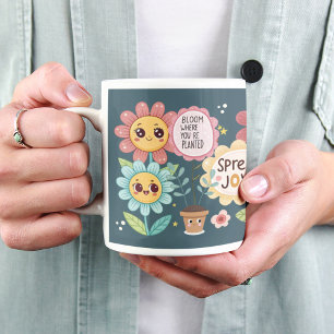 Inspiderade blommor: Motiv Garden Mugg