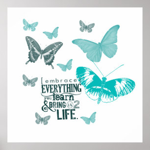 Inspiderade Butterflies Life Poster