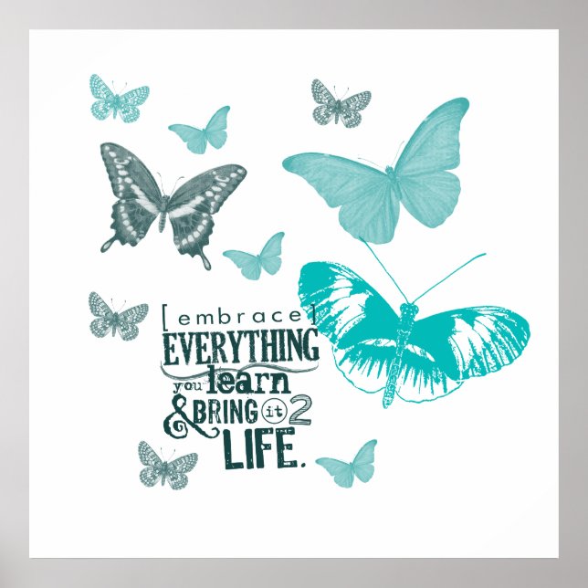 Inspiderade Butterflies Life Poster (Framsidan)